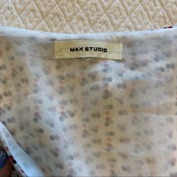 Max Studio Faux Wrap Shirt Size Small - Picture 4 of 4